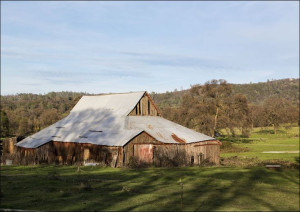 A sizable barn near the settlement of Bangor, sout
