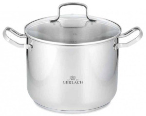 Gerlach Simple Garnek z pokrywą 24cm, 7L