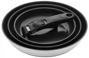 Gerlach Smart Steel zestaw patelni 20/24/28 cm