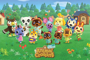 Animal Crossing Bohaterowie - plakat 91,5x61 cm