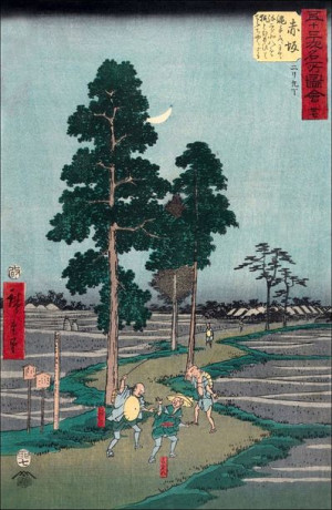 Akasaka On the Nawate Road, Yajirôbei Takes Kitaha