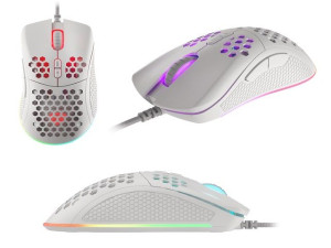 Mysz Dla Graczy Genesis Krypton 555 8000dpi Rgb Biała
