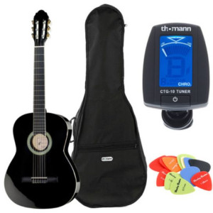 Gitara klasyczna Harley Benton CG200-BK 4/4 Zestaw