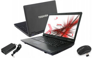 Laptop Toshiba i5 8GB 120GB SSD Win10 15' DODATKI