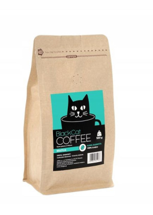 Kawa ziar. BLACK CAT Brazylia 100% Arabica 500g