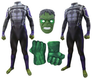 Strój Przebranie Hulk Skin Maska Rękawice 152/158