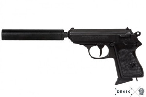 Replika Półautomatyczny Pistolet Z Tłumikiem Denix Model 1311