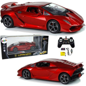 Auto Sportowe R/C 1:18 Lamborghini Sesto Elemento Czerwone 2.4 G Światła