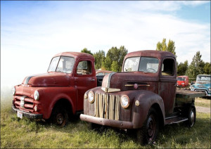 Antique trucks in Montana., Carol Highsmith - plak