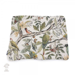 Poduszka bambusowa dla niemowlaka mała 25X30 Makaszka ORNITHOLOGY