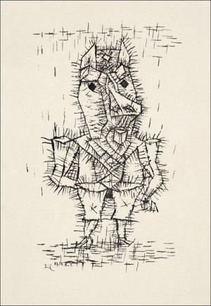 Ass (Esel), Paul Klee - plakat 29,7x42 cm