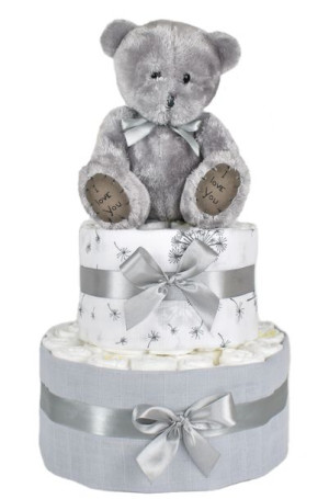 DUŻY TORT z PIELUSZEK pampersów pieluch CHRZEST prezent