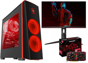 Zestaw Do Gier Amd 5 16gb 256ssd Rx580 Monitor 24'