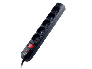 Listwa zasilająca TRACER PowerGuard + 1.8 m Black (5 gniazd)