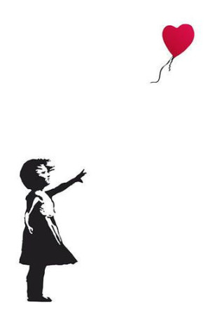 Banksy Dziewczynka z Balonikiem Nadzieja - plakat