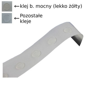 Kropki Klejowe / Glue Dots - Średnica 9mm 5000 Nisko Lepka