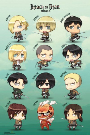Atak Tytanów. Attack On Titan Atak na Tytan Chibi