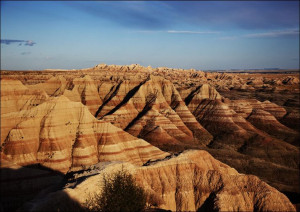 Badlands National Park, in southwest South Dakota,