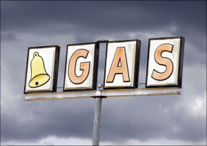 Bell Gas Sign in Truxton, Arizona., Carol Highsmit
