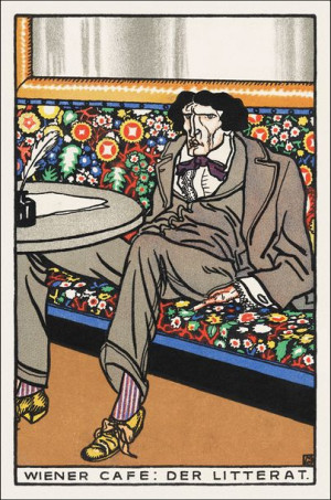 At the Heuriger, Moriz Jung - plakat 40x50 cm