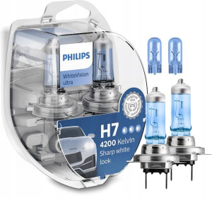 ŻARÓWKI H7 Philips White Vision ultra+ w5w