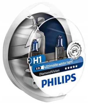 Żarówki H1 PHILIPS Diamond Vision BIAŁA BARWA