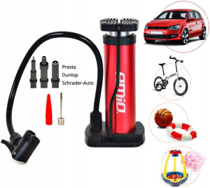 Pompka Nożna Rowerowa Amio Pu05 Metalowa Mocna