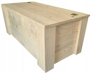 Drewniana SKRZYNIA OGRODOWA KUFER ŁAWKA 82x40x38