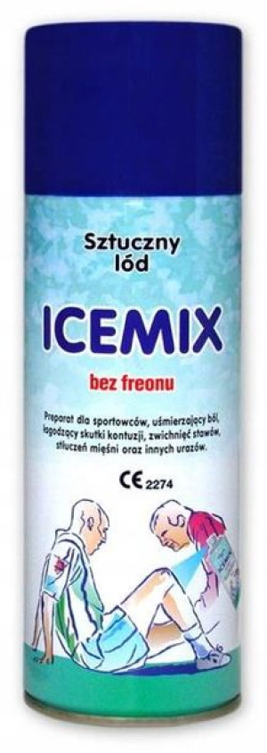 Sztuczny Lód Icemix Zamrażacz Spray Sport 400Ml