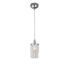 Kryształowy zwis Posh R30761006 srebrna lampa wisząca nad wyspę