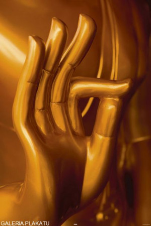 Buddha - Złota Ręka Buddy - plakat 61x91,5 cm