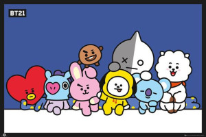 BT21 Skład BTS Bangtan Boys - plakat 91,5x61 cm
