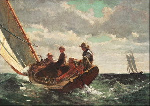 Breezing Up, A Fair Wind, Winslow Homer - plakat 4