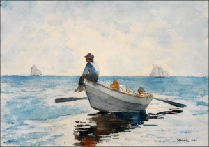 Boys in a Dory, Winslow Homer - plakat 80x60 cm