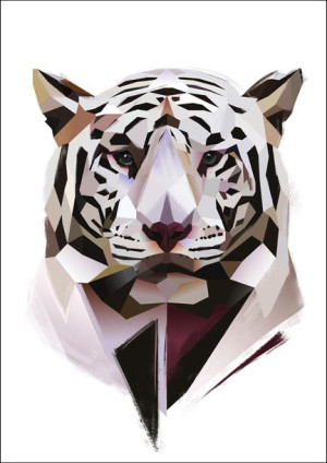 Biały Tygrys - plakat 59,4x84,1 cm