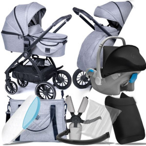 Wózek 3w1 Zokky Nuvo Gray I Avionaut Kite+