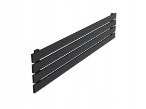 Grzejnik dekoracyjny poziomy 30x140 CZARNY MAT