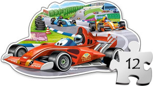 MAXI Puzzle CASTORLAND dla dzieci 12 el - Wyścigowy bolid