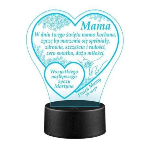 Prezent Statuetka Led Dzień Mamy Matki Upominek