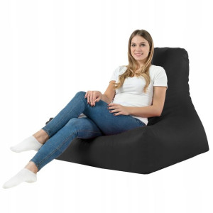 Fotel ekoskóra do siedzenia Bali XXL CZARNY