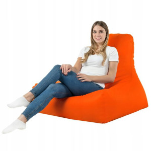Fotel ekoskóra do siedzenia Bali XXL POMARAŃCZ