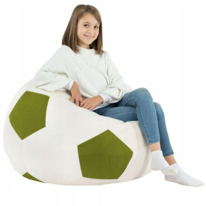 Pufa Piłka Xl + Gratis | Worek Fotel Plusz Zielona