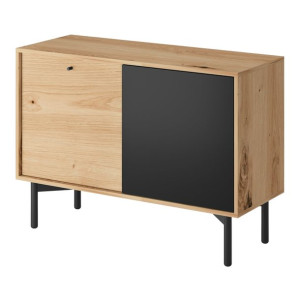 Komoda FLOW FK102 Dąb artisan / czarny perlisty