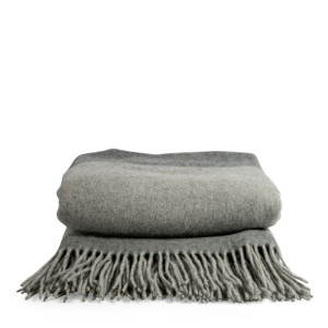 Koc pled, wełna merino nylon Sagaform Ulle, 130 x 170 cm, szary