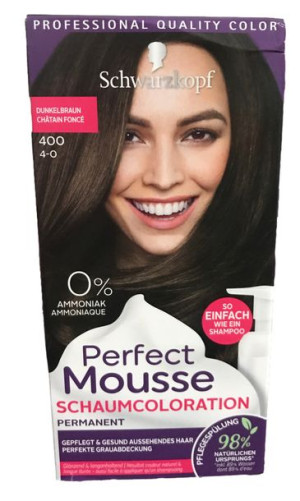 Schwarzkopf Perfect Mousse ciemny brąz 400