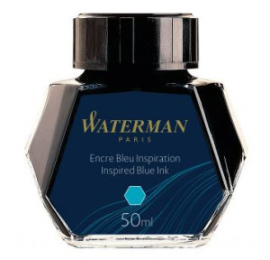 Atrament do pióra WATERMAN, jasno niebieski, poj.