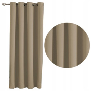 GRUBA ZASŁONA BLACKOUT 175x245 ZASŁONY beż mocca