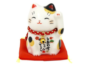 Figurka Maneki Neko Shiawase Hidari