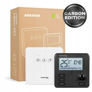 Sterownik Bezprzewodowy Regulator Pokojowy Auraton Libra Set Carbon