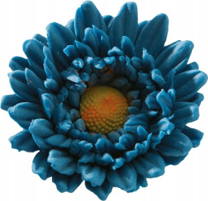 GERBERA na tort, GRANATOWA kwiatek cukrowy jadalny